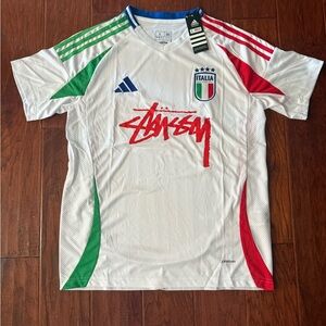 adidas White, Red, Green Men's Jersey